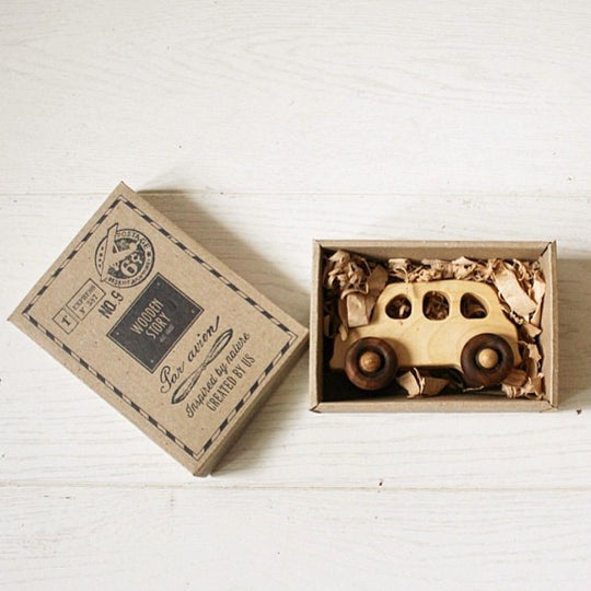 Houten auto - Engelse taxi