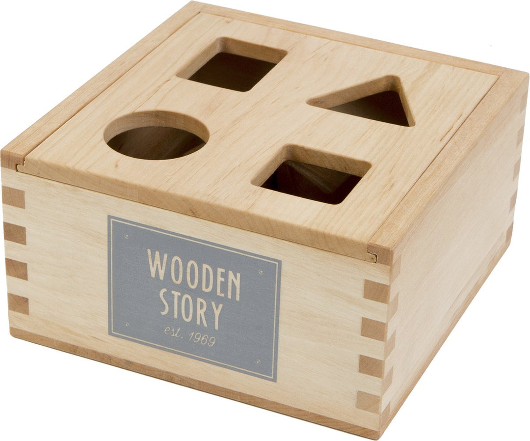 Houten Vormen Sorteerdoos - kleurrijk