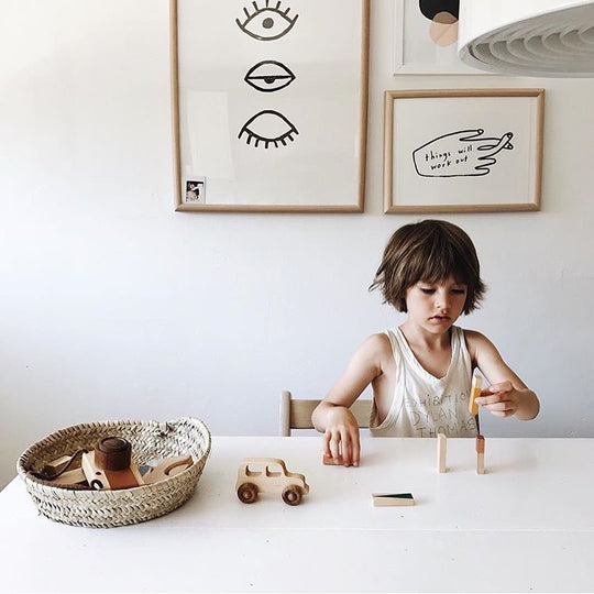 Houten auto - Offroad - Terreinwagen - Jeep