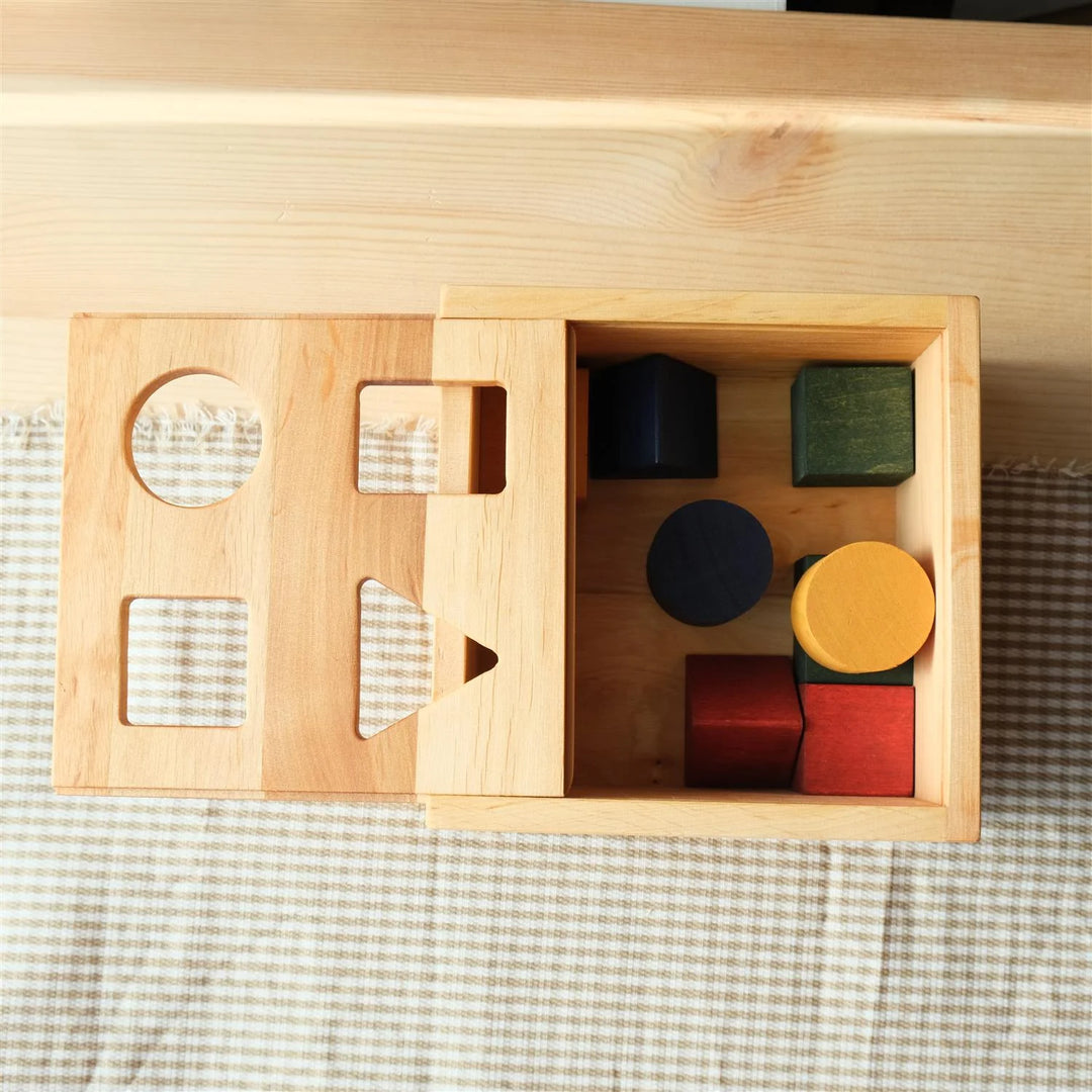 Houten Vormen Sorteerdoos - kleurrijk