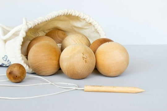 Houten jeu de boules spel