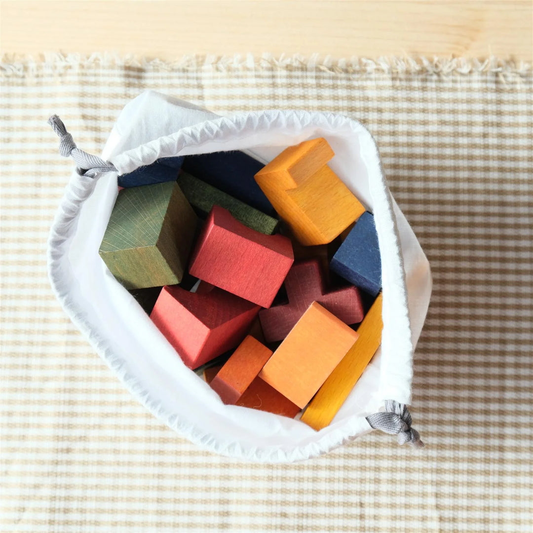 Houten torenpuzzel - kleurrijk