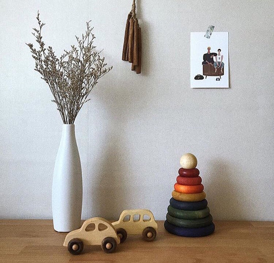 Houten auto - Engelse taxi