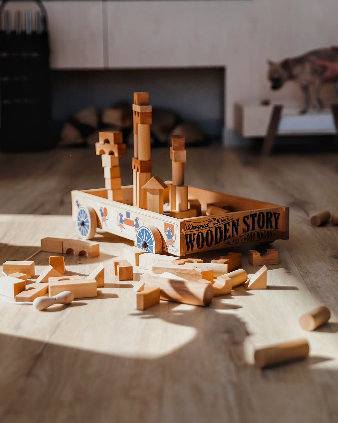 Wooden Story Houten karretje