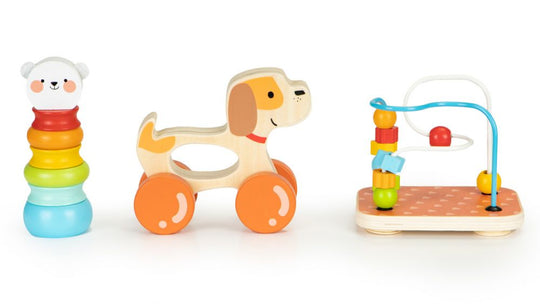 3-in-1 Houten Speelset – Leren, Spelen & Ontdekken