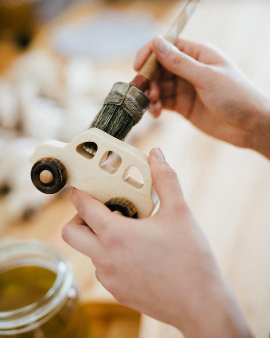 Houten auto - Engelse taxi