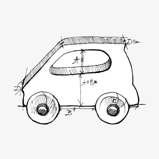 Houten Speelgoedauto - elektrisch