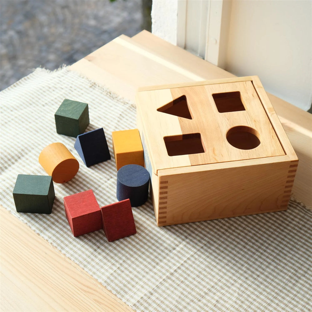 Houten Vormen Sorteerdoos - kleurrijk