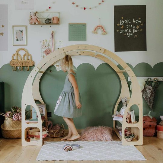 Montessori Waldorf speelstandaard/speelgoedrek voor kinderen