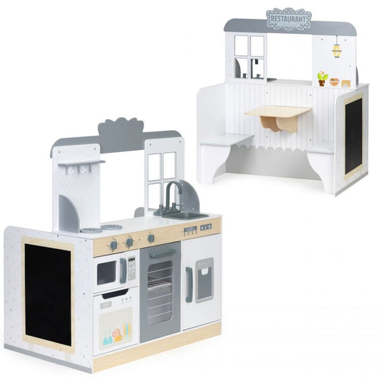 Houten Restaurant & Keuken 2-in-1