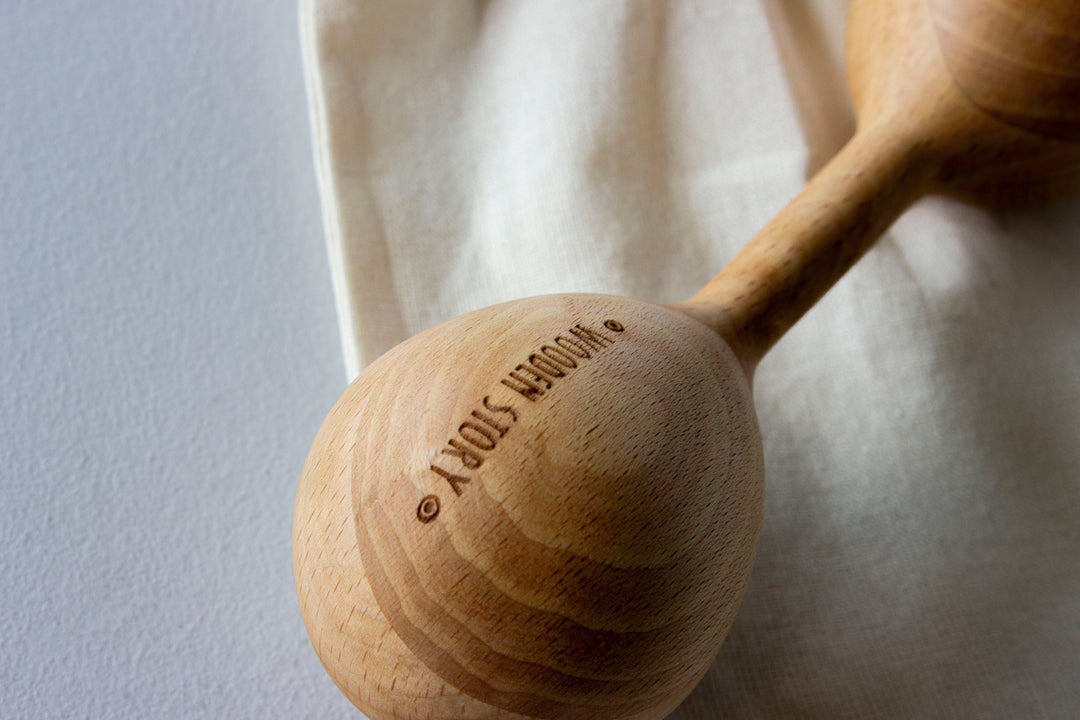 Houten rammelaar - Leeuwerik