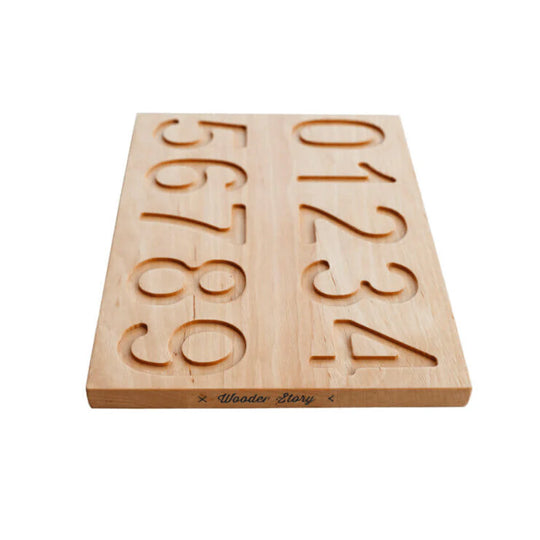 Houten Montessori-getallenbord