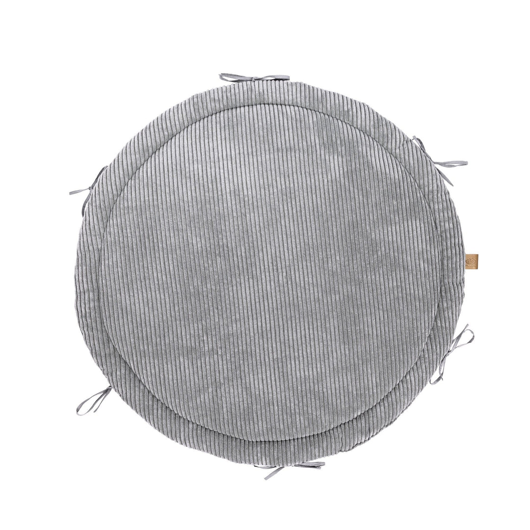 Baby Nest & Play Mat With Crib Bumper Braid - Grey