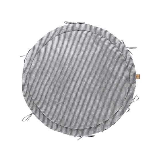 Baby Nest & Play Mat With Crib Bumper Braid - Grey