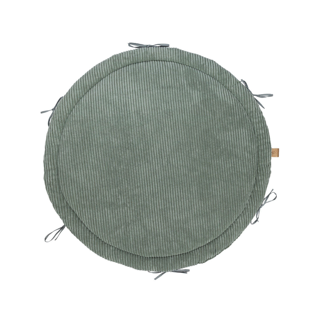 Baby Nest & Play Mat With Crib Bumper Braid - Olive Green