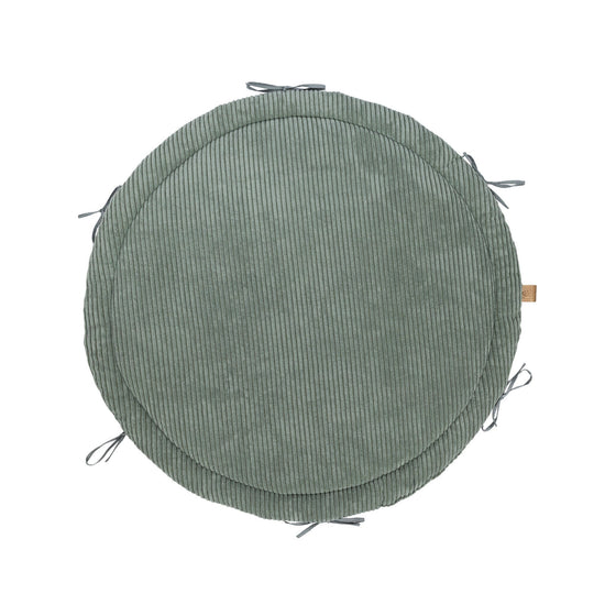 Baby Nest & Play Mat With Crib Bumper Braid - Olive Green