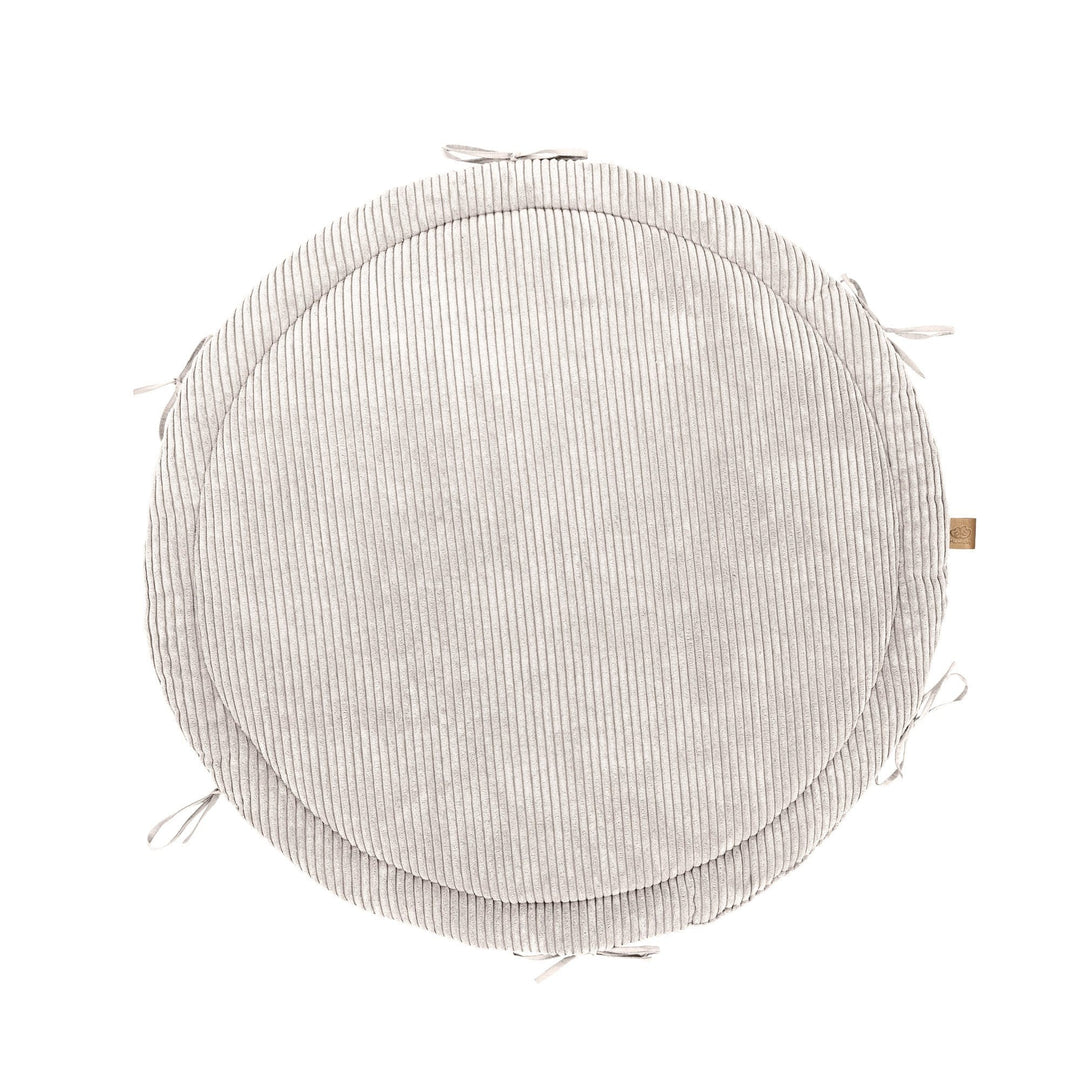 Baby Nest & Play Mat With Crib Bumper Braid - Vanilla