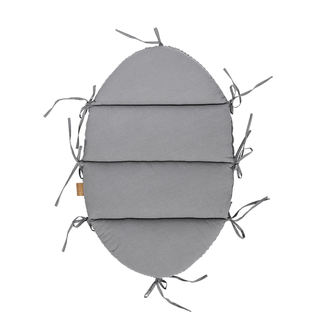 Baby Nest With Braided Bumper - Grey