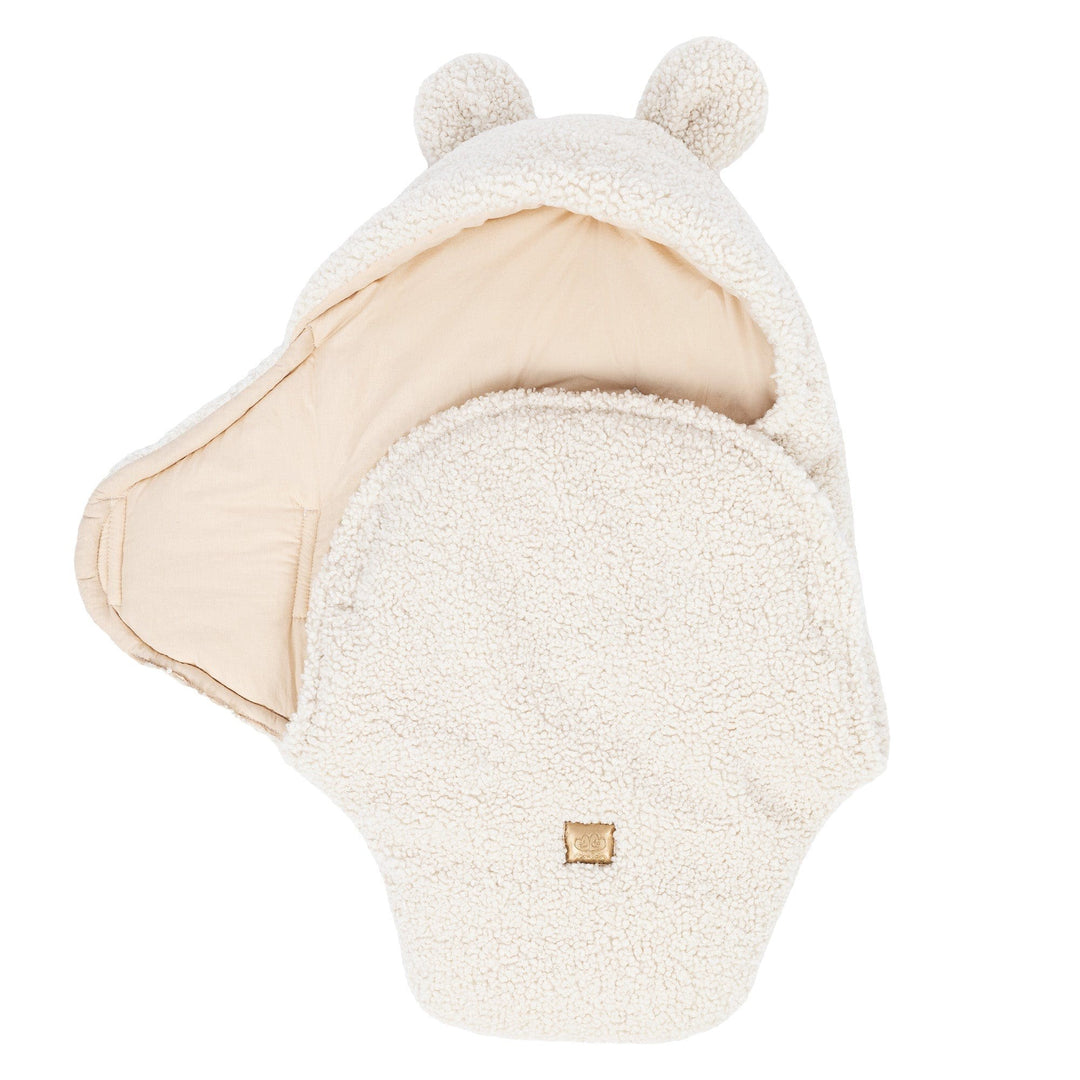 Baby Swaddle with Bear Ears – Bearly Cream