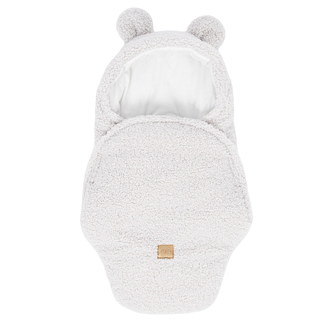 Baby Swaddle with Bear Ears – Bearly Off-White