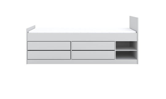 Children's Bed Leon - White