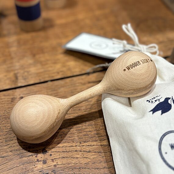 Houten rammelaar - Leeuwerik