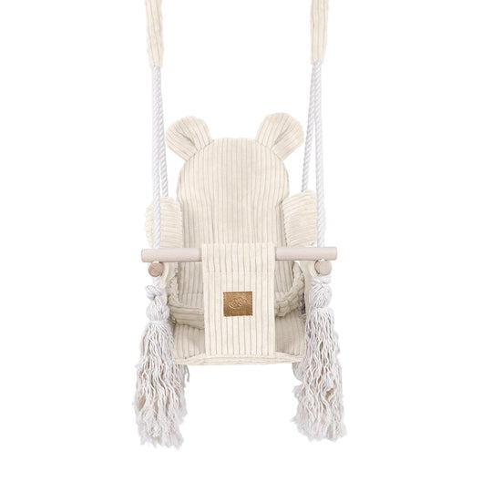 Indoor Baby Swing, Teddy - Ecru