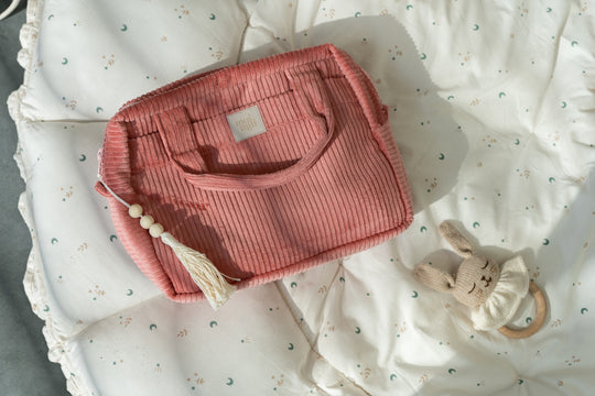 Make-Up Bag Set of 2 - Coral