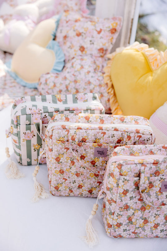 Large Make-Up Bag - Spring Garden