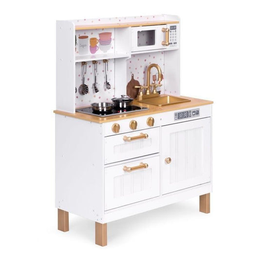 Large Wooden Play Kitchen with Sounds and LED