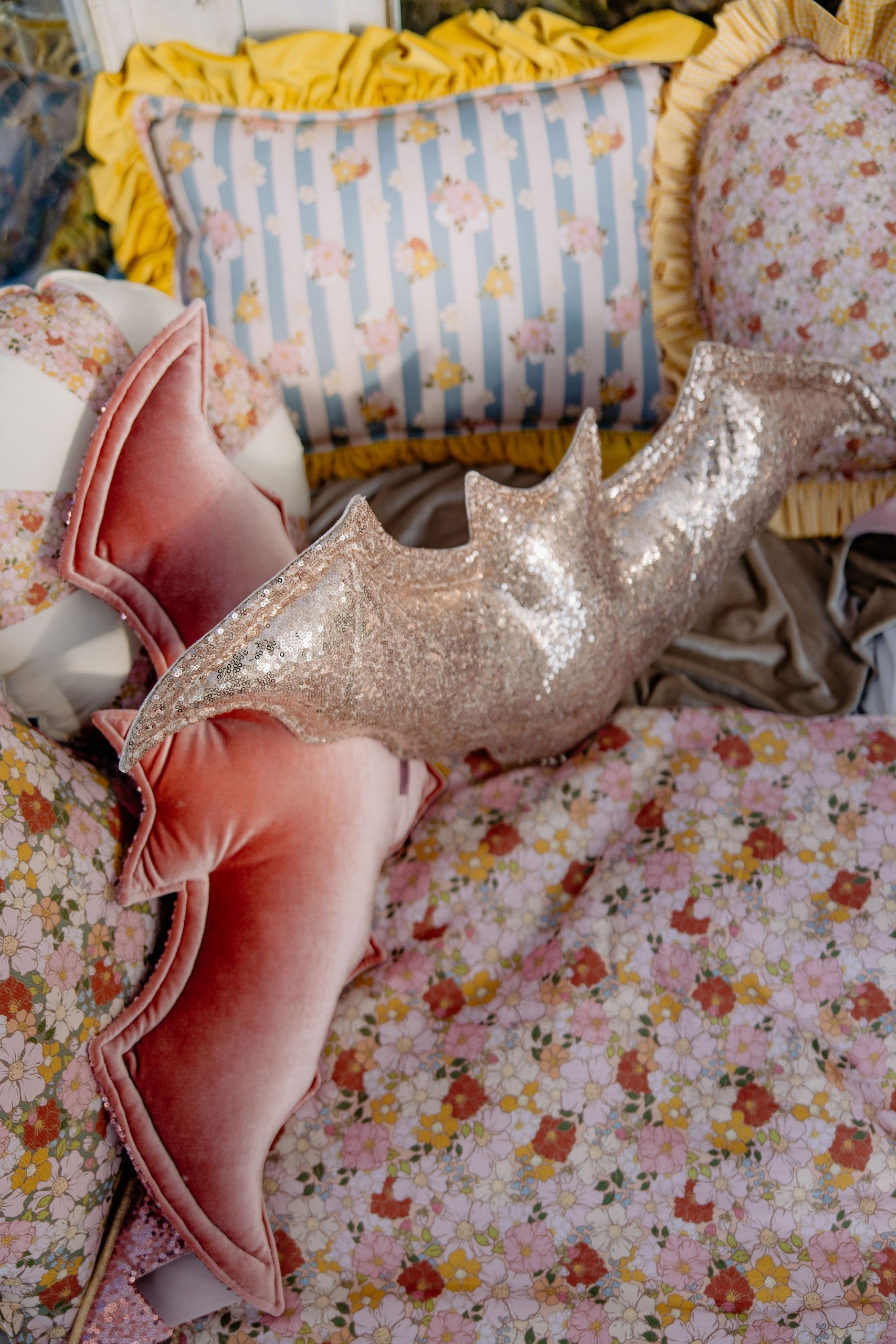 Muslin Baby Blanket + Pillow Set - Spring Garden