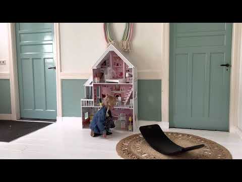 Houten Poppenhuis Liselle met LED-verlichting