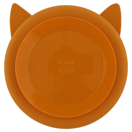Silicone Divided Suction Plate for Kids - Mr. Fox