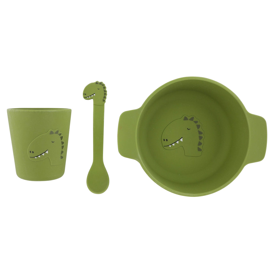 Silicone First Meal Set for Kids - Mr. Dino