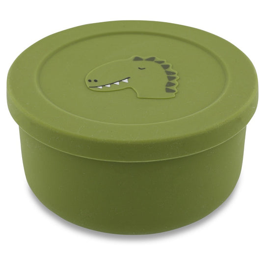 Silicone Snack Container with Lid - Mr. Dino