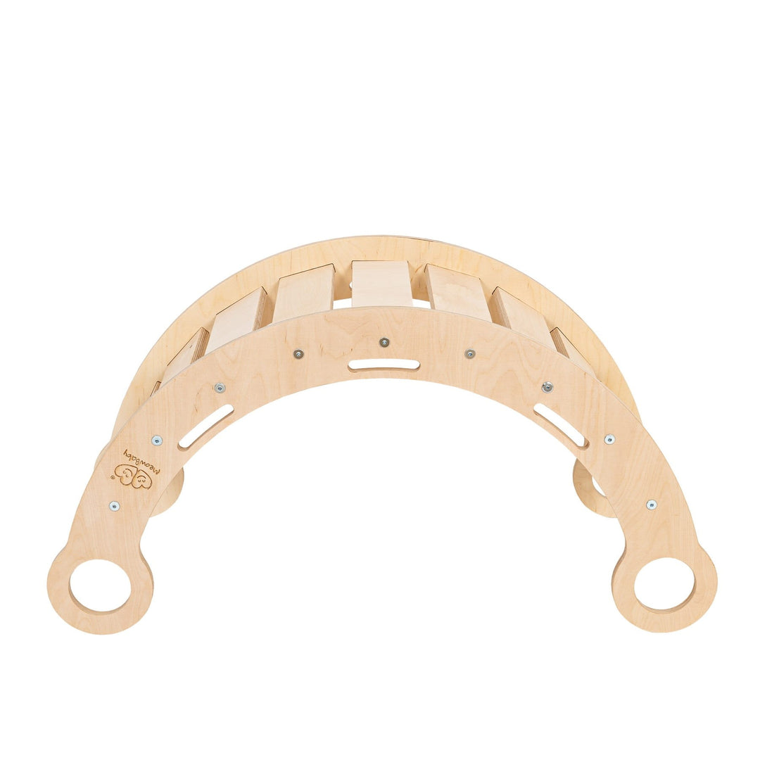 Snug Rocker for Kids - Natural With Beige Pillow