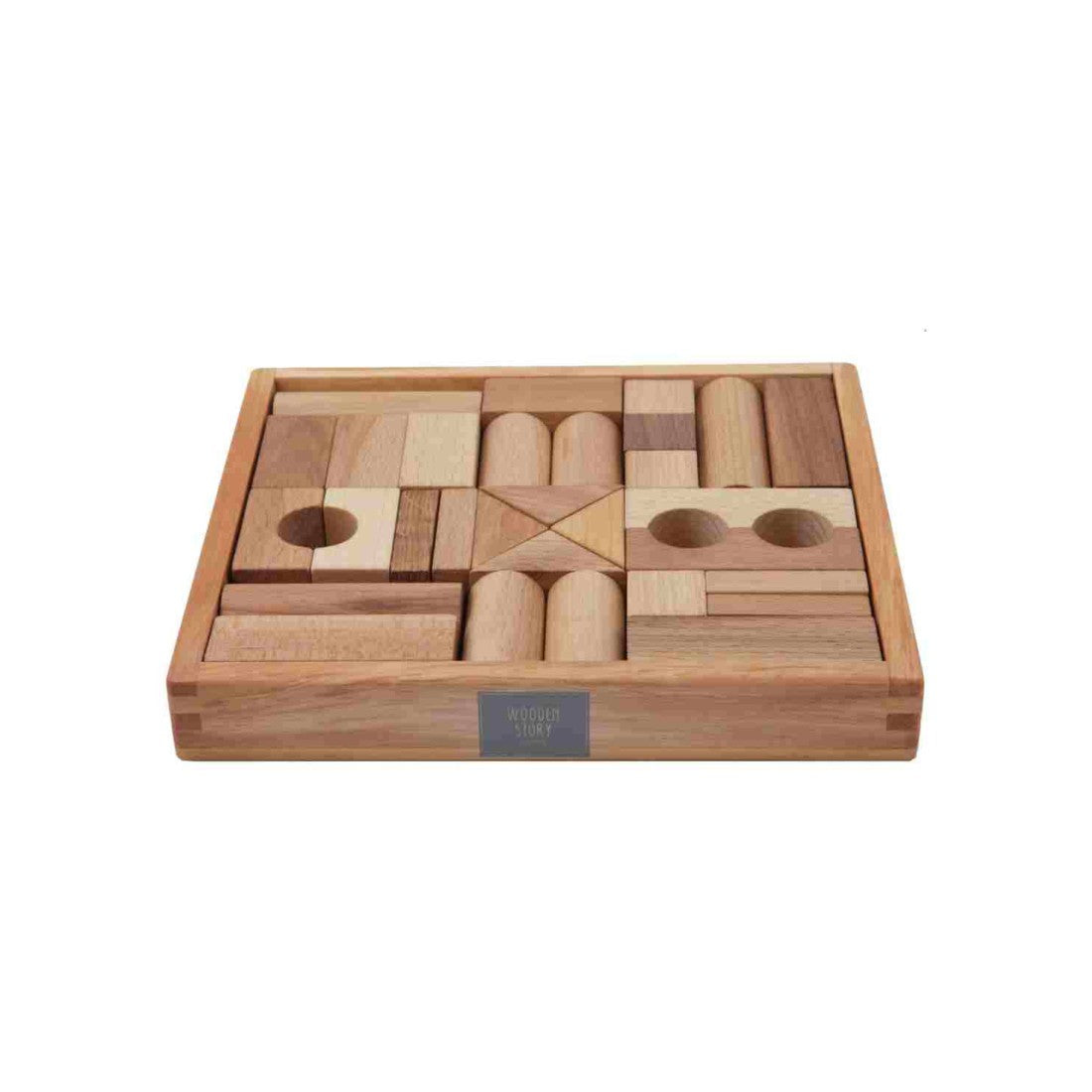 Wooden Blocks in a Box β Natural, 30 Pieces