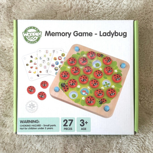 Wooden Educational Memory Puzzle Ladybugs