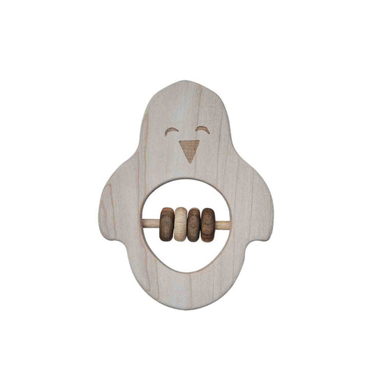 Wooden Rattle - Penguin