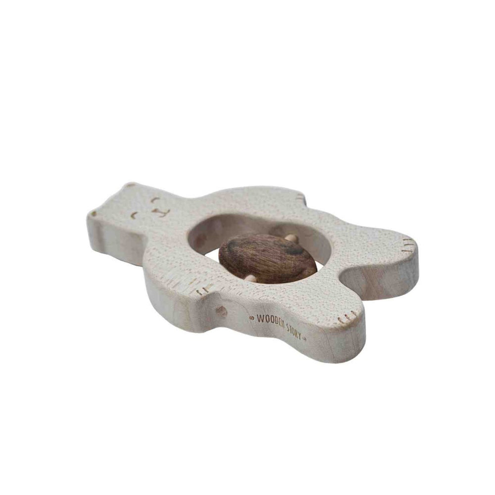 Wooden Rattle - Teddy