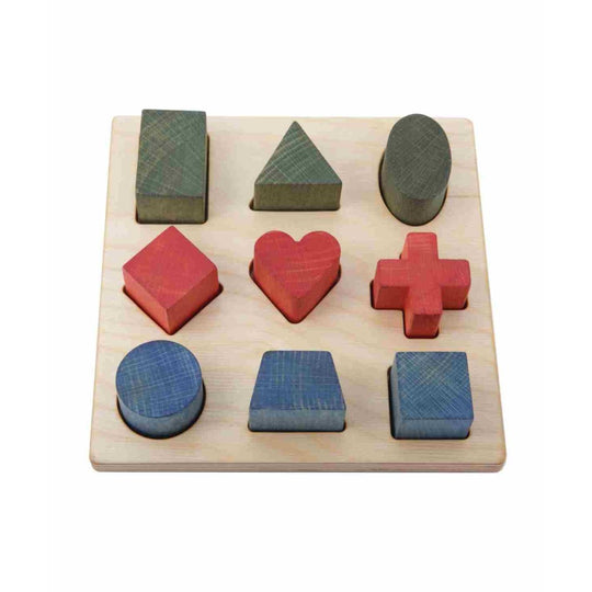 Wooden Shape Sorting Blocks - Colors