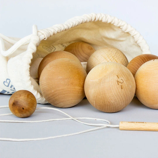 Houten jeu de boules spel