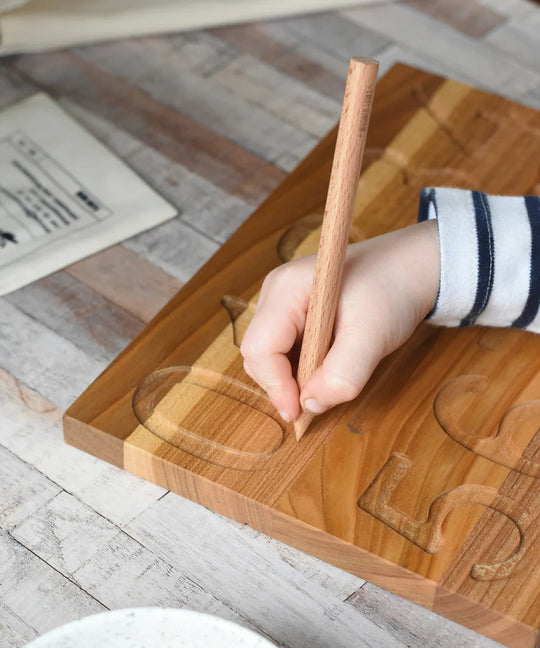 Houten Montessori-getallenbord