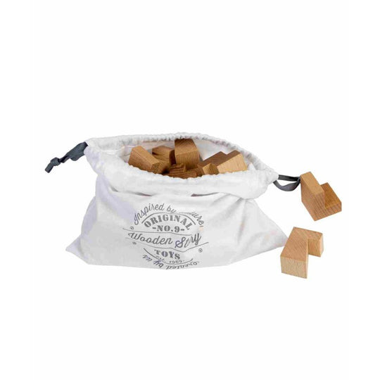 Wooden Tower Puzzle - Natural