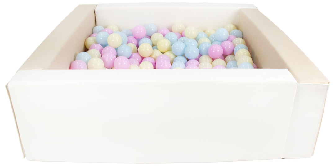 Square eco-leather ball pit with 300 balls, 5 elements