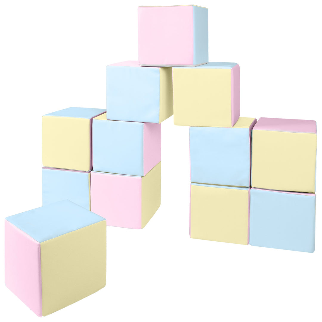 Soft Play Cubes, 12 building blocks for kids