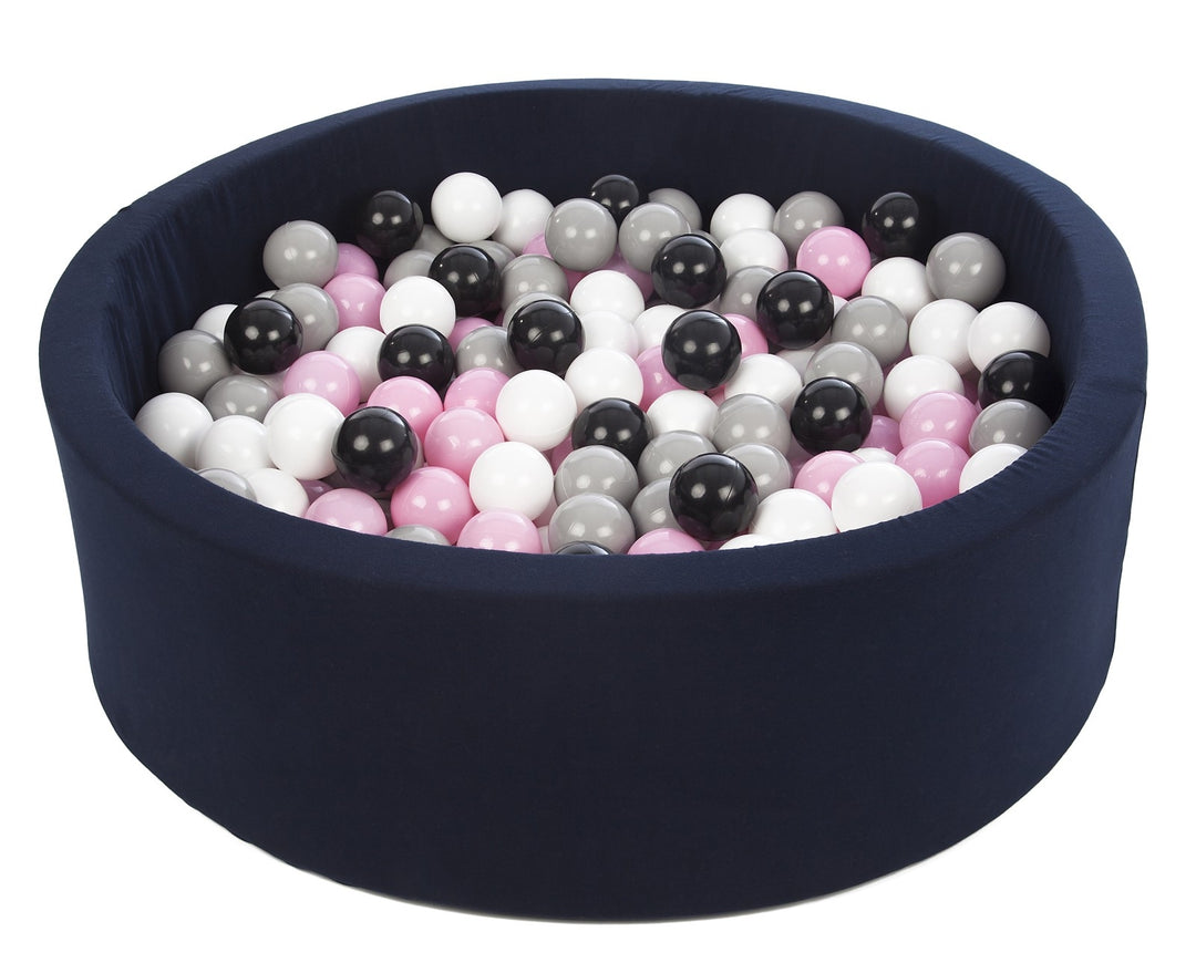 Soft Jersey ball pit with 200 balls, navy