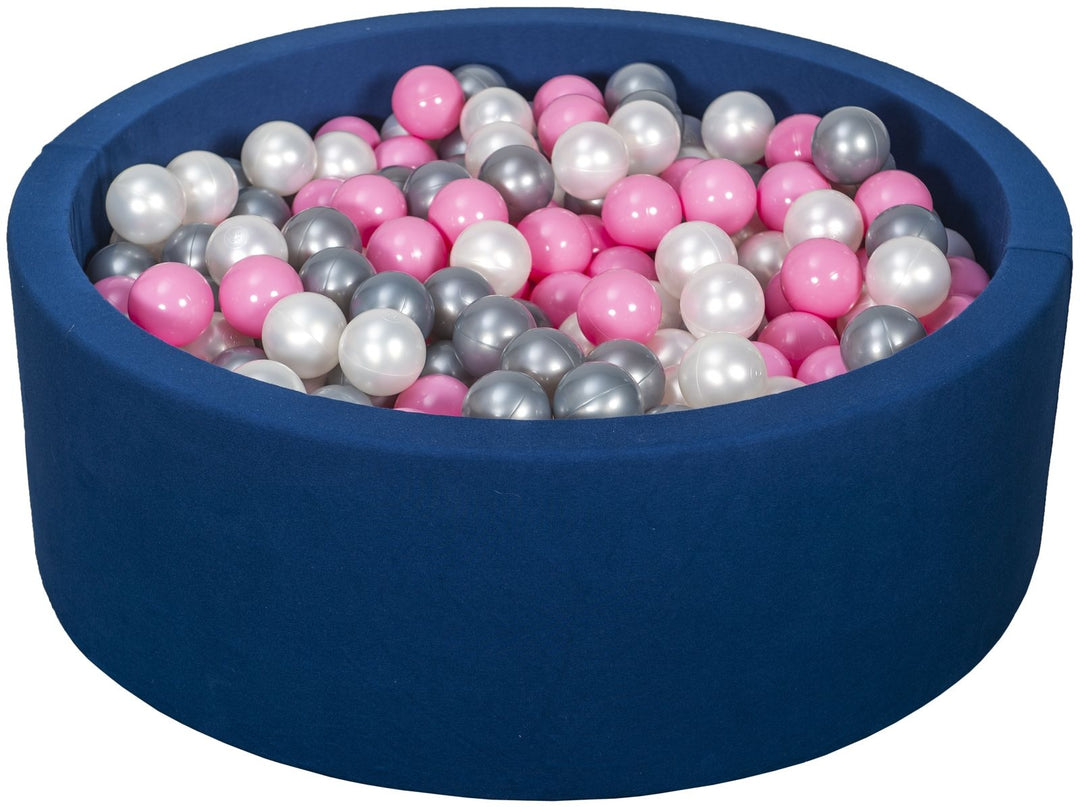 Soft Jersey ball pit with 450 balls, navy