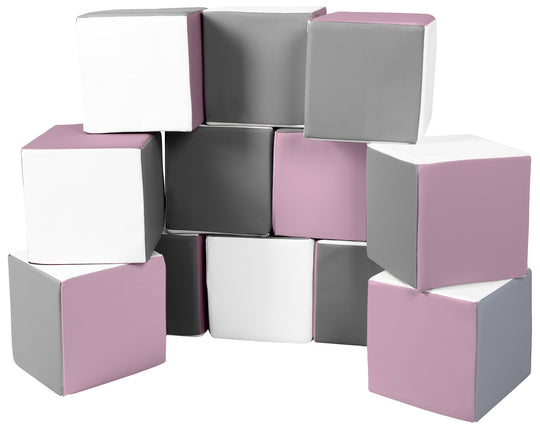 Soft Play Cubes, 12 building blocks for kids