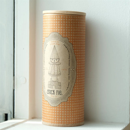 LALA Houten Stokfiguurtje - Geel